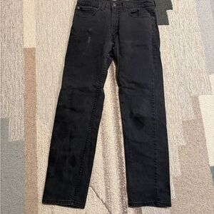 Levi's Men's Black Straight Jeans